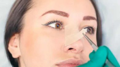 کندن چسب بینی